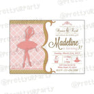 Pink and Gold Ballet Invitations ALL PARTY SUPPLIES Pretty UR Party Default Title