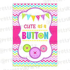 Cute As a Button Centerpieces - Pack of 2 THEME PARTIES Pretty UR Party Default Title