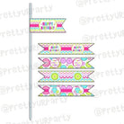 Cute As a Button Drink Straws THEME PARTIES Pretty UR Party