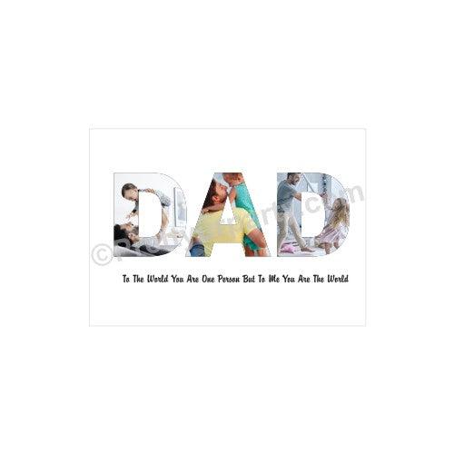 Fathers Day Personalized Dad Photo Frame ALL PARTY SUPPLIES Pretty UR Party