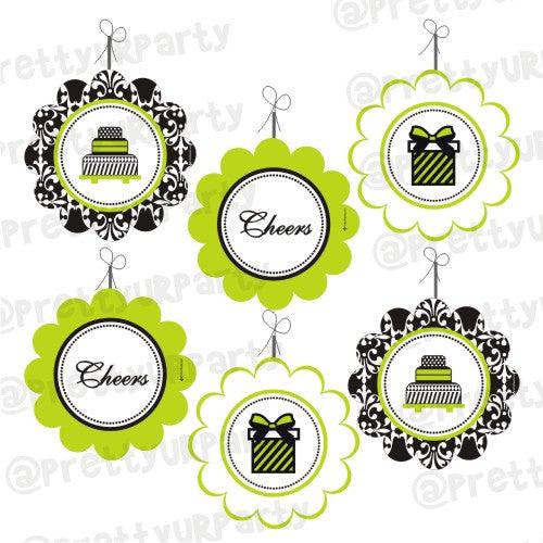 Elegant Damask Danglers THEME PARTIES Pretty UR Party Default Title