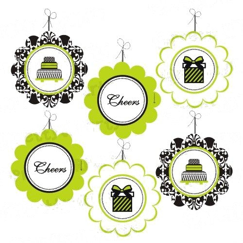 Elegant Damask Danglers