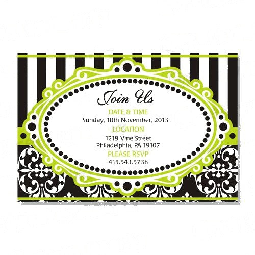 Elegant Damask Invitations