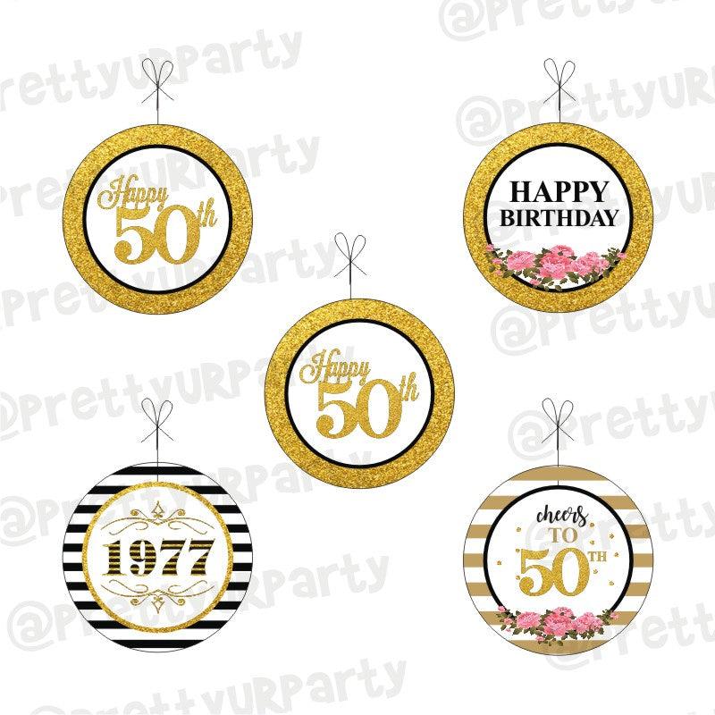 50th Birthday Theme Danglers THEME PARTIES Pretty UR Party Default Title