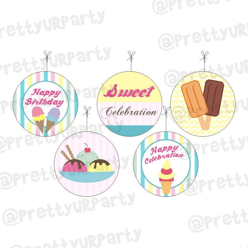 Ice Cream Theme Danglers THEME PARTIES Pretty UR Party Default Title