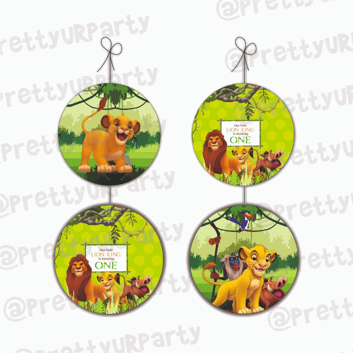 Lion King Theme Danglers THEME PARTIES Pretty UR Party Default Title