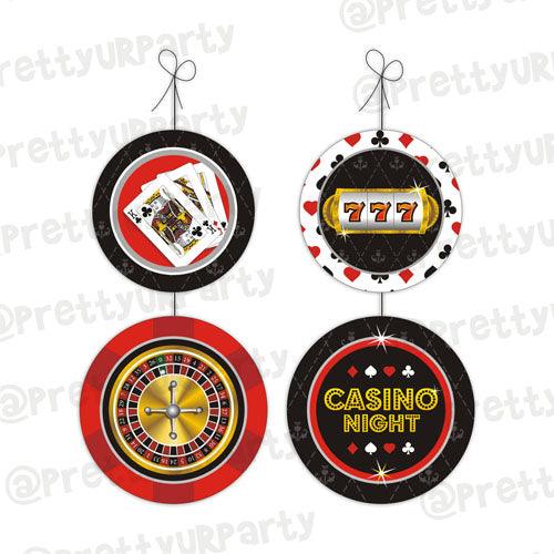 Casino Night Danglers ALL PARTY SUPPLIES Pretty UR Party