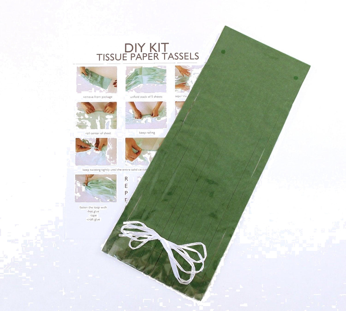 Dark Green Tassel Garland Kit - Set of 5 — image 2