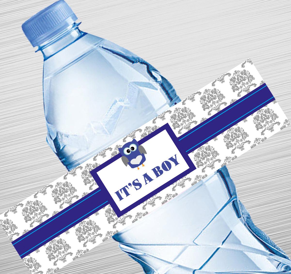 Damask Blue Water Label GIFT FOR ALL Pretty UR Party Default Title