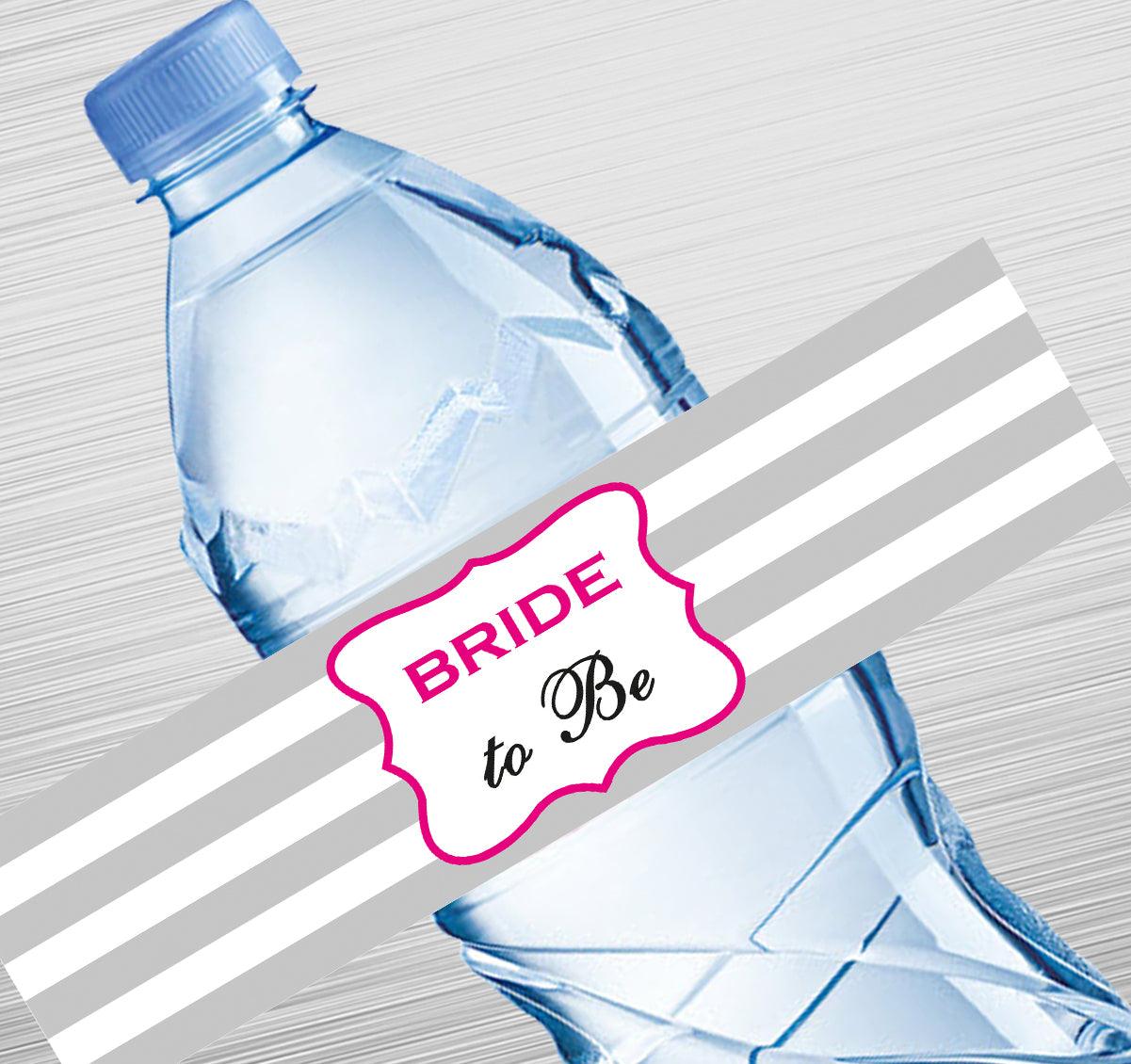 Bride to Be Design Water Label GIFT FOR ALL Pretty UR Party Default Title