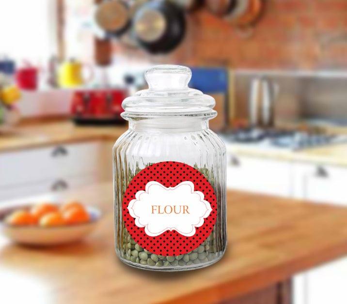 Personalized Frame Design Kitchen Label (Pack of 15) GIFT FOR ALL Pretty UR Party