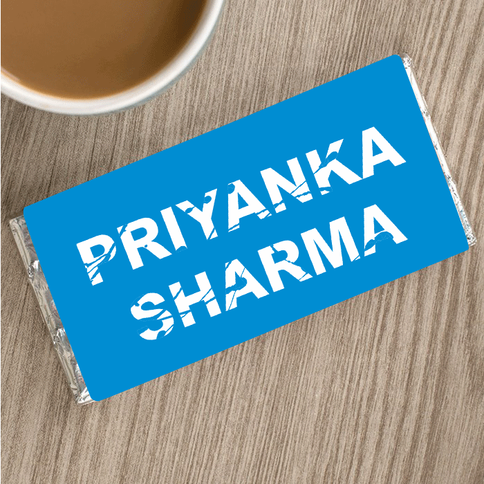 Personalised Name Chocolate Wrapper GIFT FOR ALL Pretty UR Party