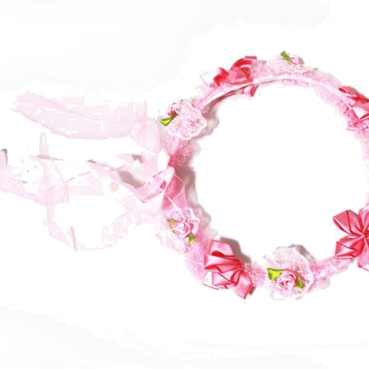 Pink Roses Tiara