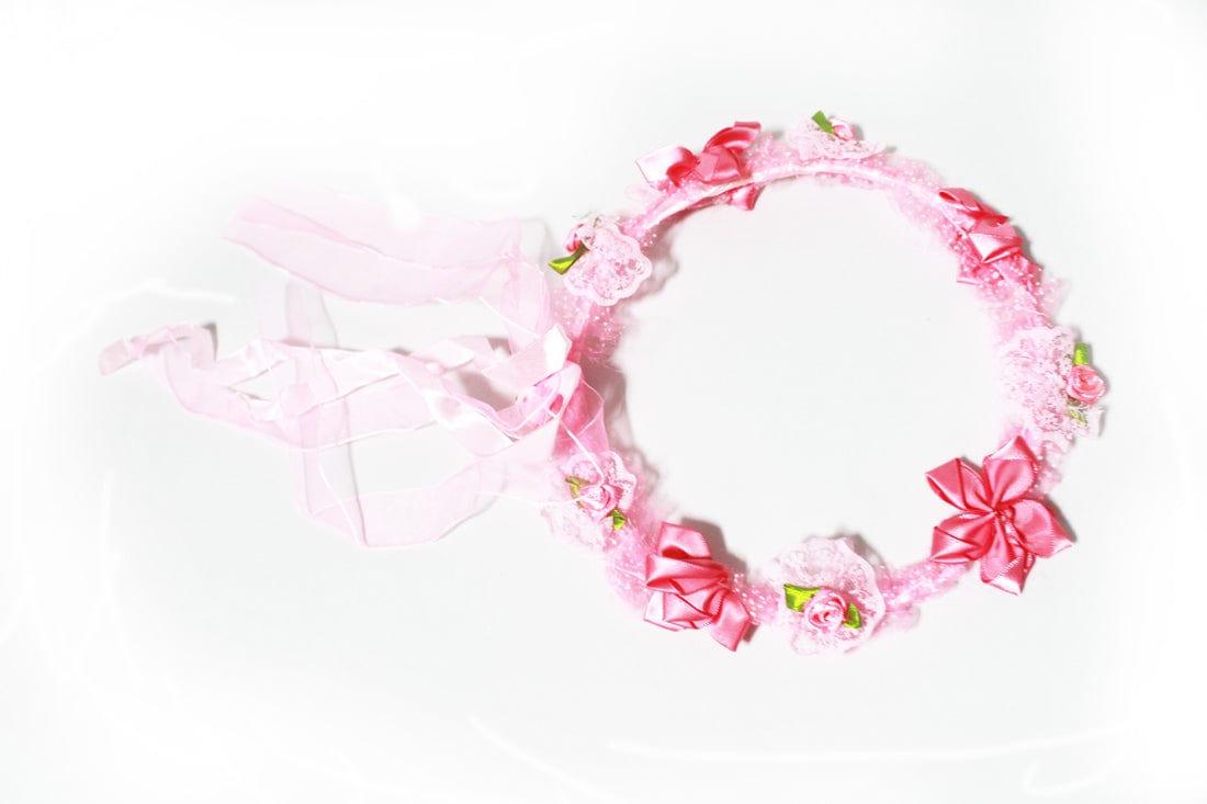 Pink Roses Tiara