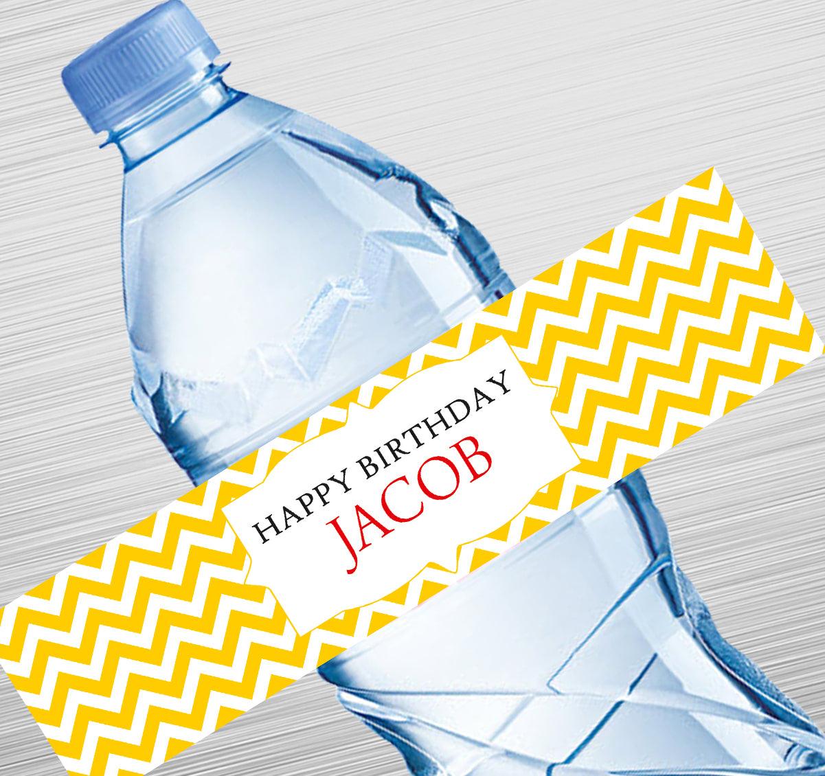 Chevron Style Water Label GIFT FOR ALL Pretty UR Party