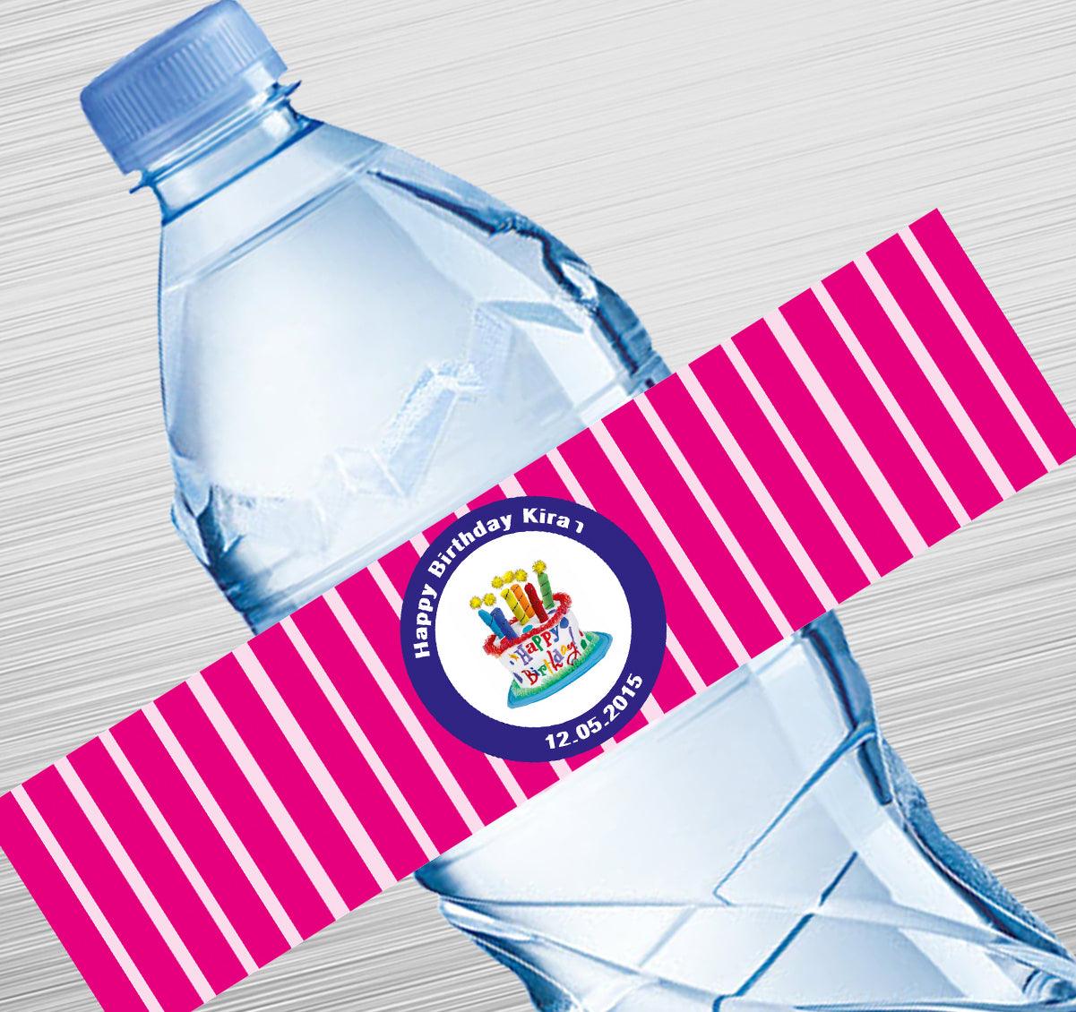 Happy Birthday Design Water Label GIFT FOR ALL Pretty UR Party Default Title