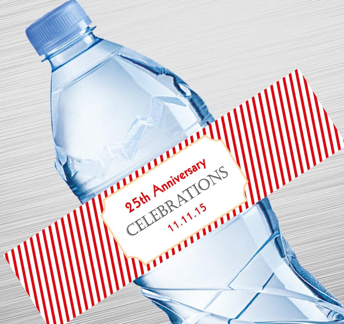Stripes Design Water Label GIFT FOR ALL Pretty UR Party