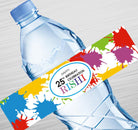 Colorful Splash Water Bottle Label GIFT FOR ALL Pretty UR Party Default Title