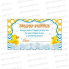 Rubber duck Diaper raffle Tickets BABY SHOWER Pretty UR Party