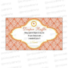 Little Bird Diaper raffle Tickets BABY SHOWER Pretty UR Party