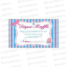 Pink & Blue Diaper raffle Tickets BABY SHOWER Pretty UR Party