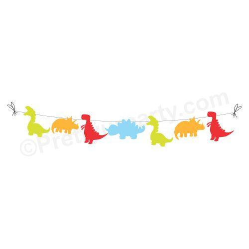 Dinosaur Cutout Bunting THEME PARTIES Pretty UR Party
