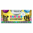 Personalized Disco Party Theme Banner 30in ALL PARTY SUPPLIES Pretty UR Party Default Title