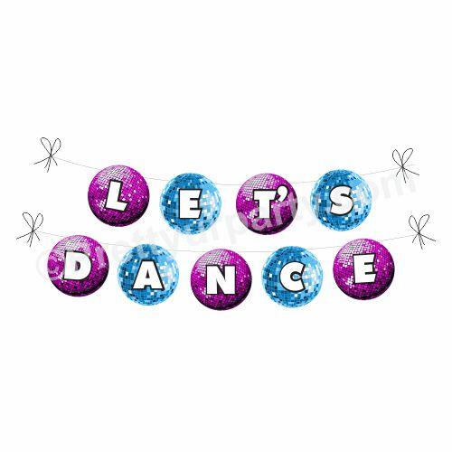 Let's Dance Bunting THEME PARTIES Pretty UR Party Default Title