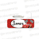 Cars Badge / Name Tag PERSONALISED Pretty UR Party