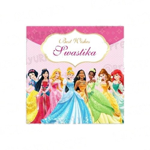 Princess themed Best Wishes card