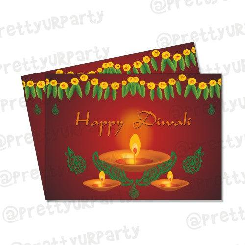 Diwali Greeting Cards 04 ALL PARTY SUPPLIES Pretty UR Party