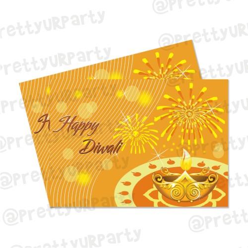 Diwali Greeting Cards 07 ALL PARTY SUPPLIES Pretty UR Party