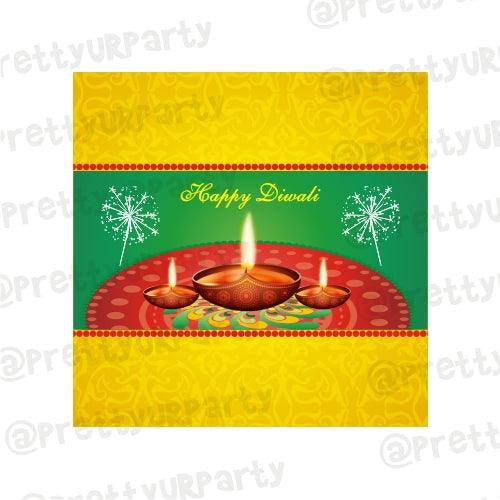 Diwali 01 Chocolate Wrappers ALL PARTY SUPPLIES Pretty UR Party Default Title