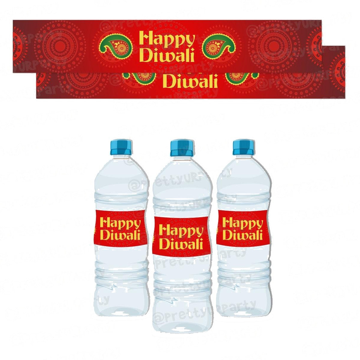 Diwali Bottle Labels