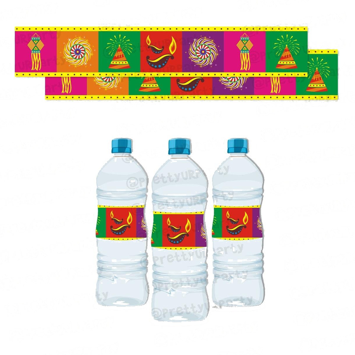 Deepawali Bottle Labels