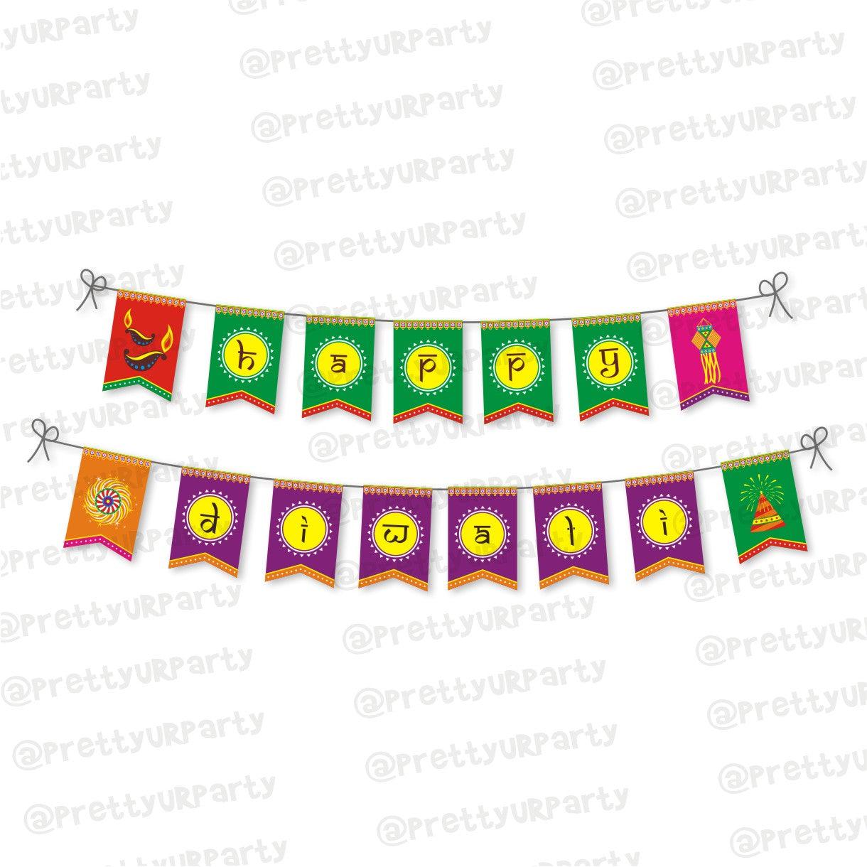 Deepawali Theme Bunting ALL PARTY SUPPLIES Pretty UR Party Default Title