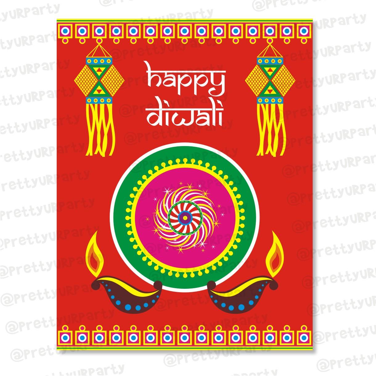 Deepawali Centerpieces - Pack of 2 ALL PARTY SUPPLIES Pretty UR Party Default Title