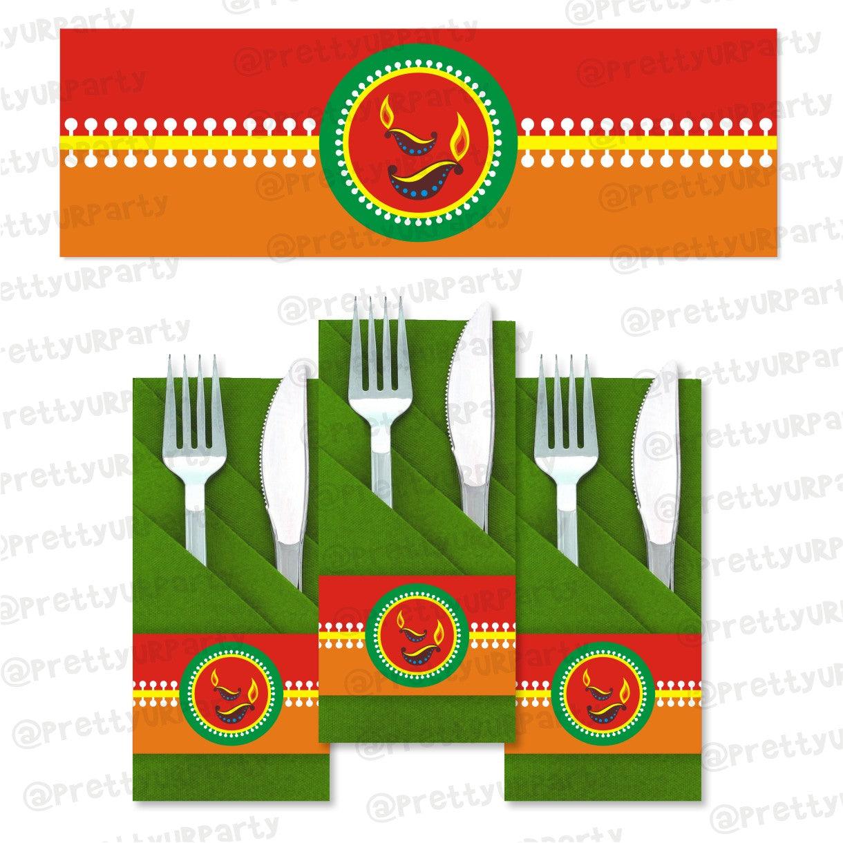 Deepawali Napkin Rings ALL PARTY SUPPLIES Pretty UR Party Default Title