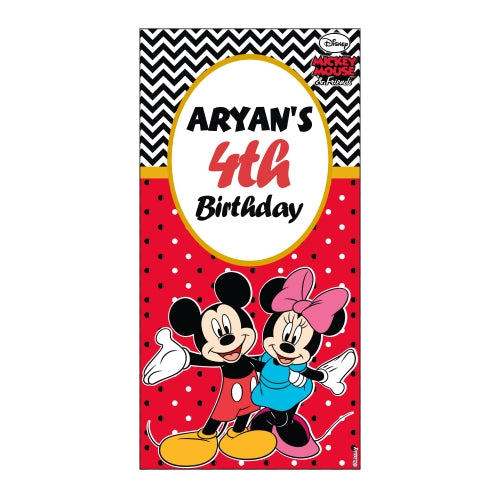 Mickey Mouse Door Banner THEME PARTIES Pretty UR Party