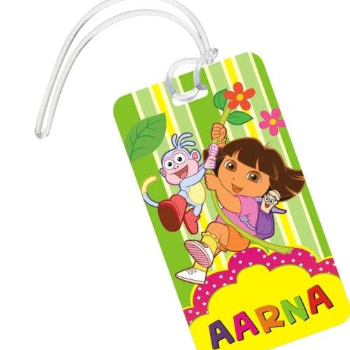 Dora the explorer Theme Luggage Tags PERSONALISED Pretty UR Party