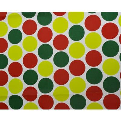 Red Green Yellow Polka Dots Wrapping Paper (Pack of 5) ACCESSORIES Pretty UR Party
