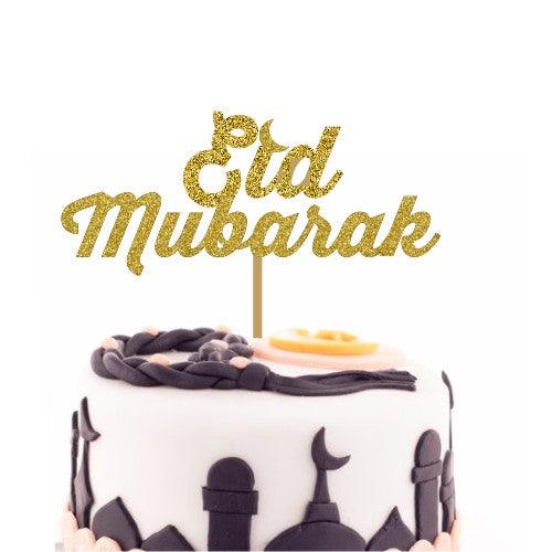 Eid Mubarak Cake Topper HANDCRAFTED Pretty UR Party
