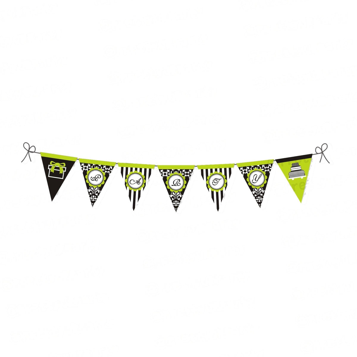 Elegant Damask Bunting