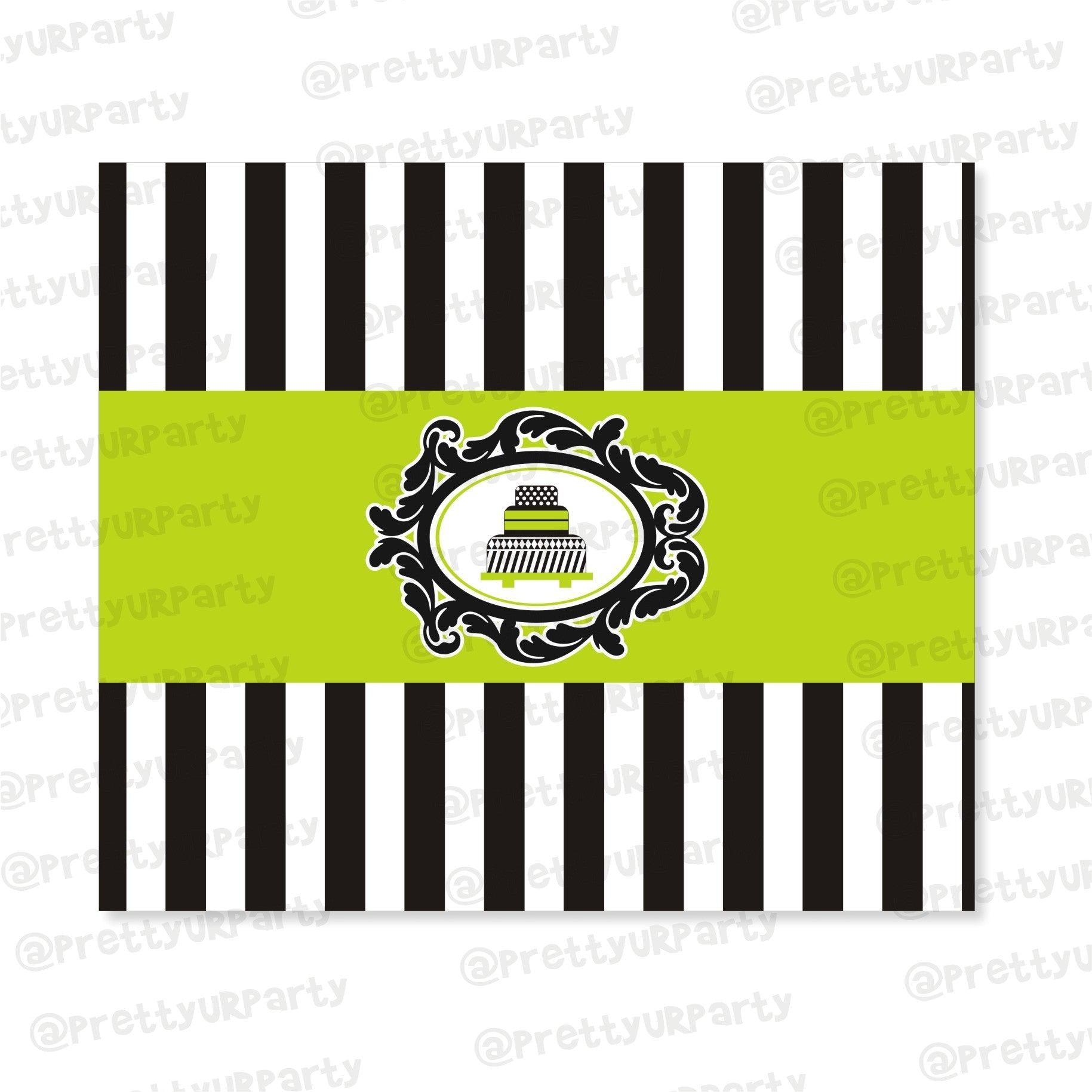 Elegant Damask Chocolate Wrappers THEME PARTIES Pretty UR Party Default Title