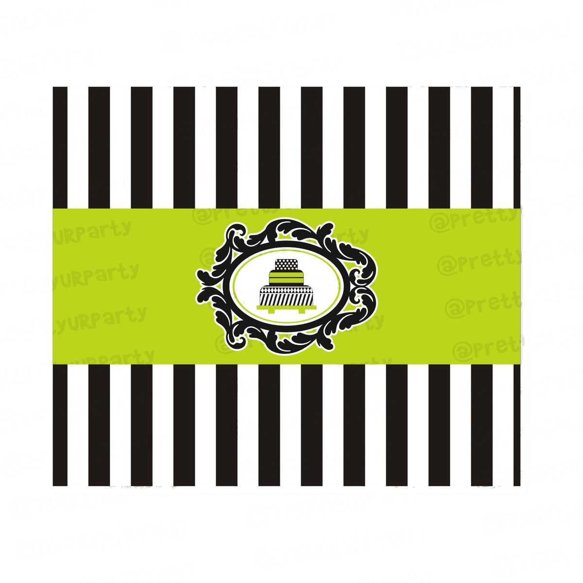 Elegant Damask Chocolate Wrappers