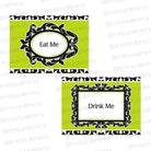 Elegant Damask Food Labels / Buffet Table Cards THEME PARTIES Pretty UR Party Default Title