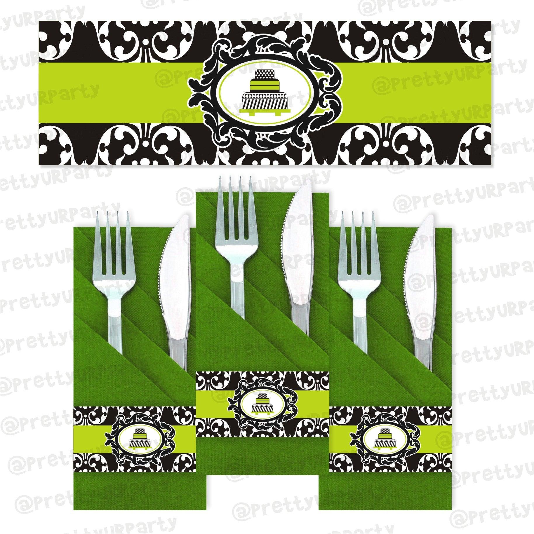 Elegant Damask Napkin Rings THEME PARTIES Pretty UR Party Default Title