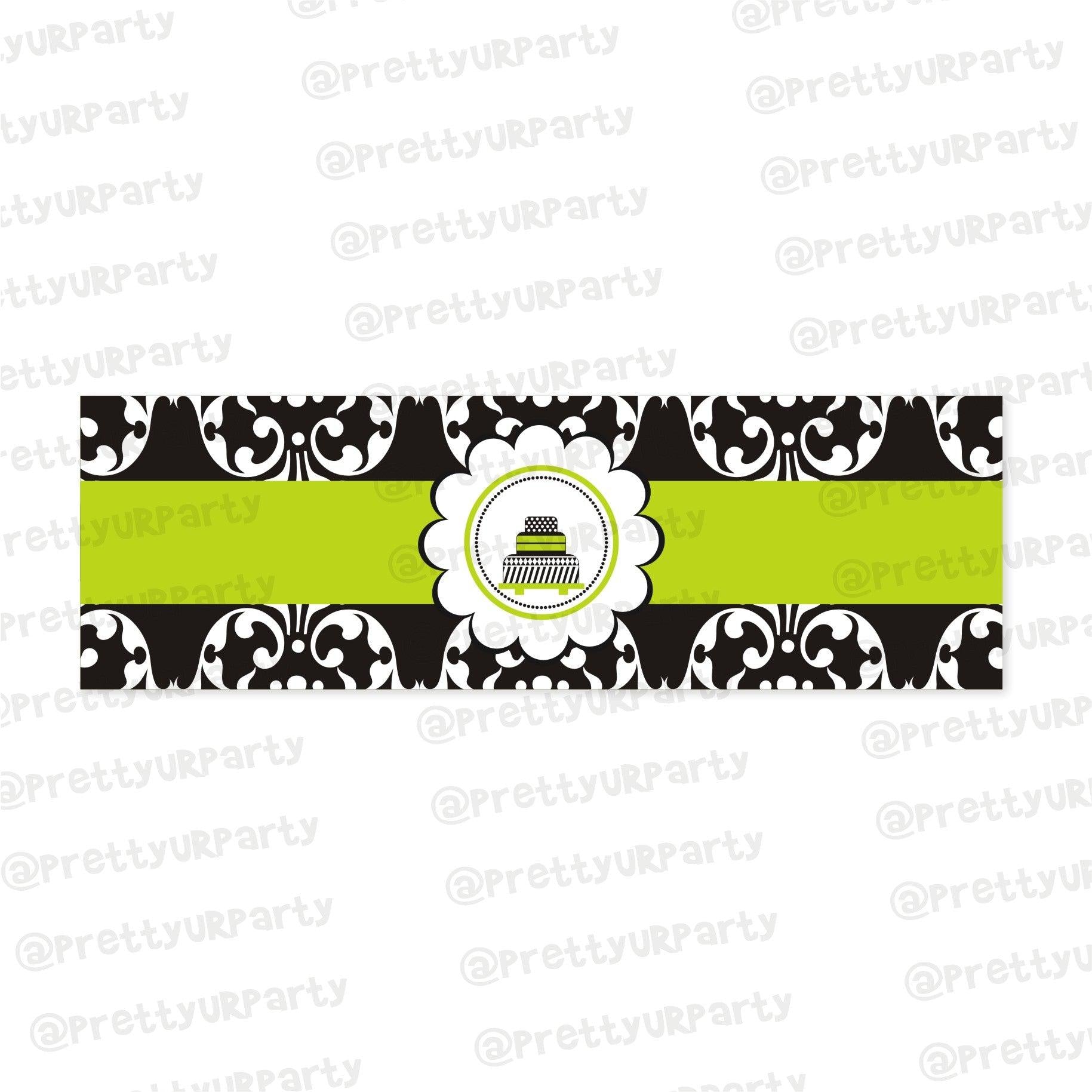 Elegant Damask Wrist Bands - Pack of 10 THEME PARTIES Pretty UR Party Default Title