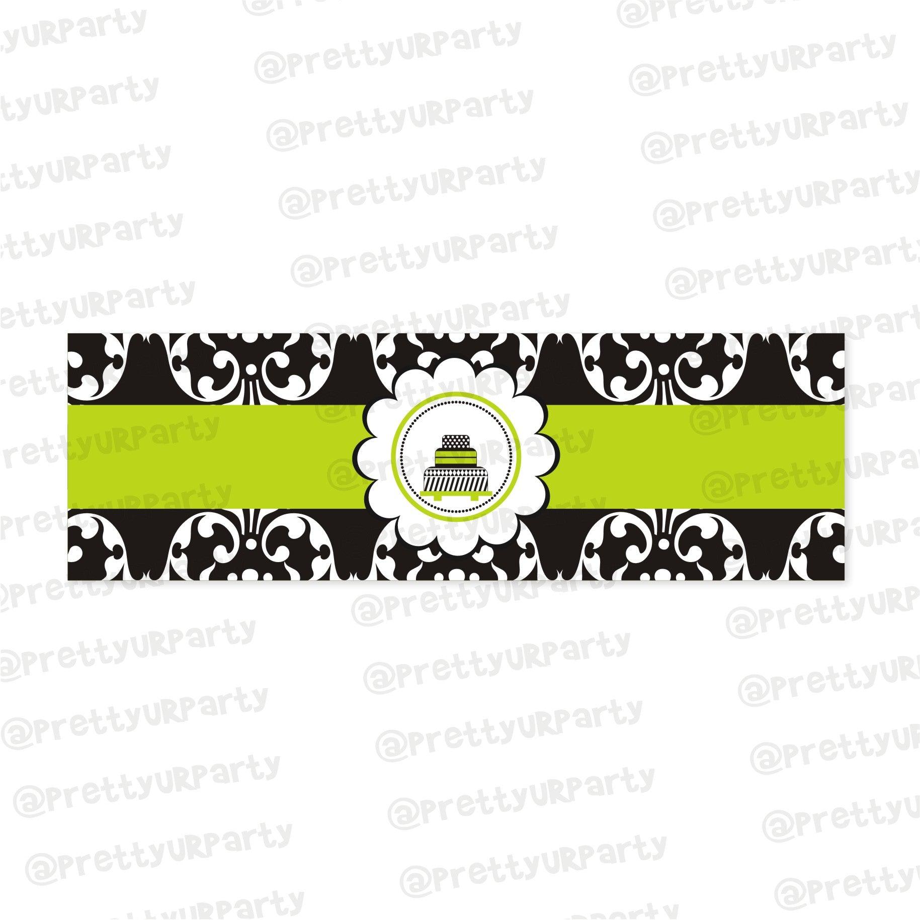 Elegant Damask Wrist Bands - Pack of 10 THEME PARTIES Pretty UR Party Default Title