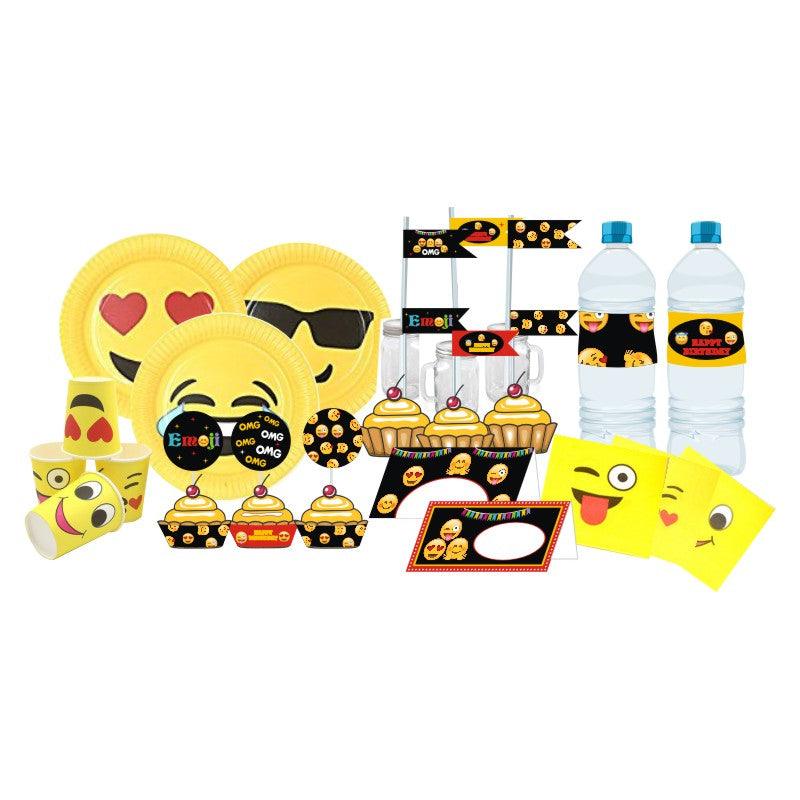 Emoji Tableware Package THEME PARTIES Pretty UR Party